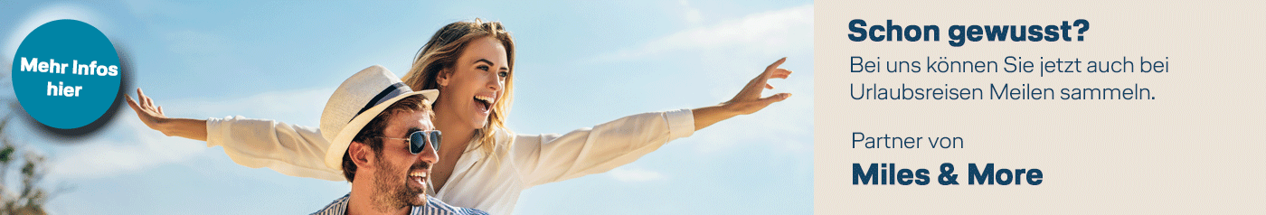 Miles & More Prämienmeilen sammeln beim City Air Terminal Reisebüro Lufthansa City Center
